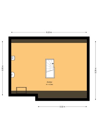 Floorplan - Voor Anker 15, 3752 BT Bunschoten-Spakenburg